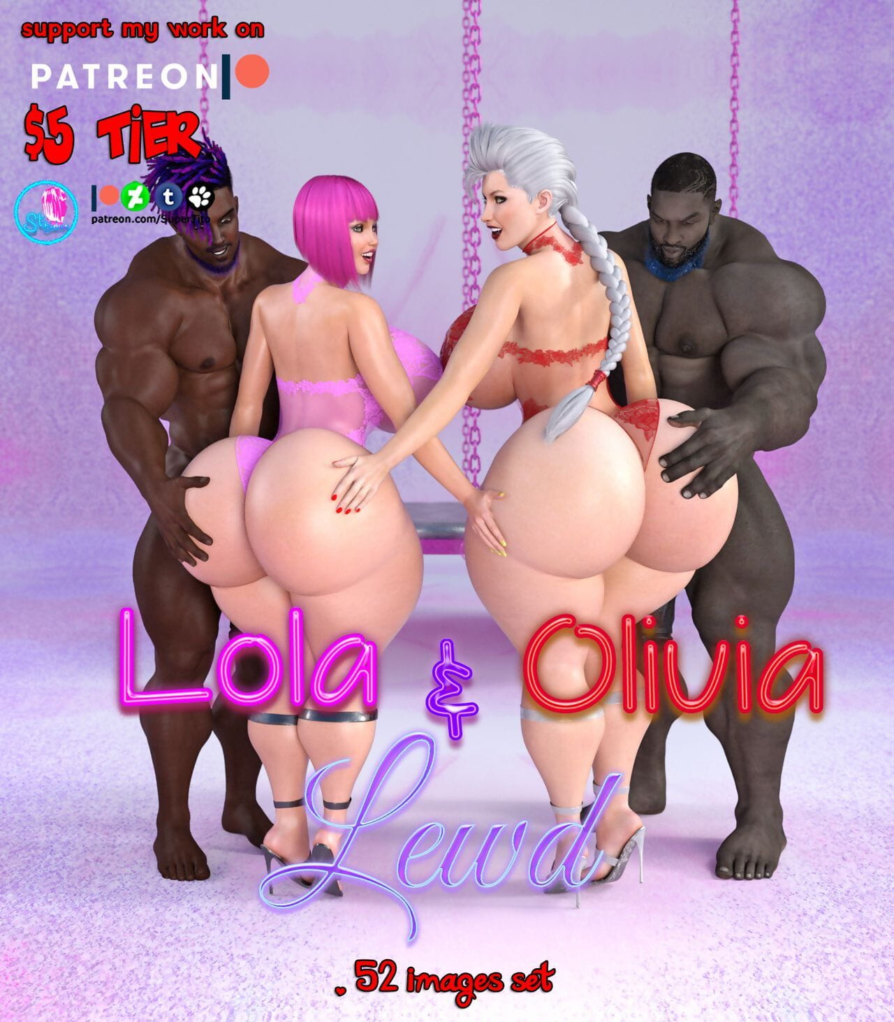SuperTito Lola & Olivia Hyponotic Lewd